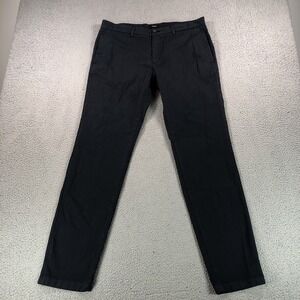 Theory Pants Mens 36x34 Black Eclipse Zaine‎ Patton Twill Stretch Chino NEW